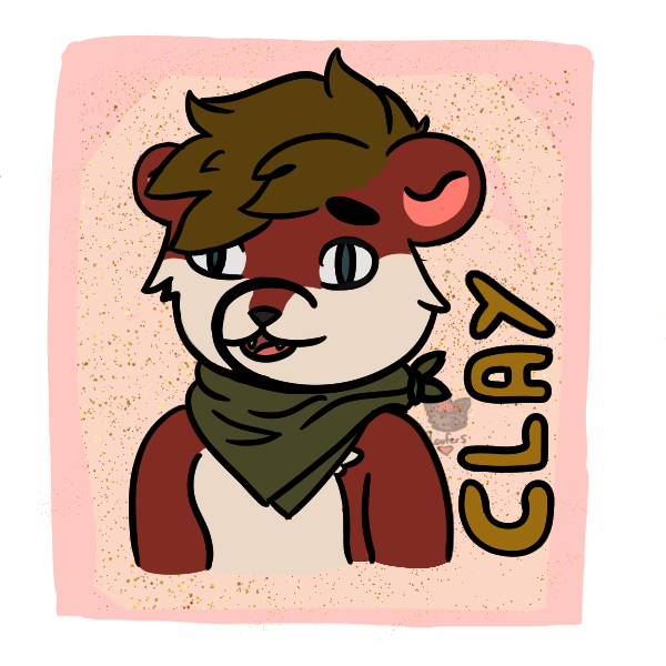 clay con badge